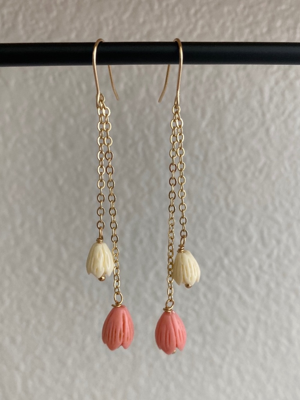 Handmade Pikake Dangle Earrings